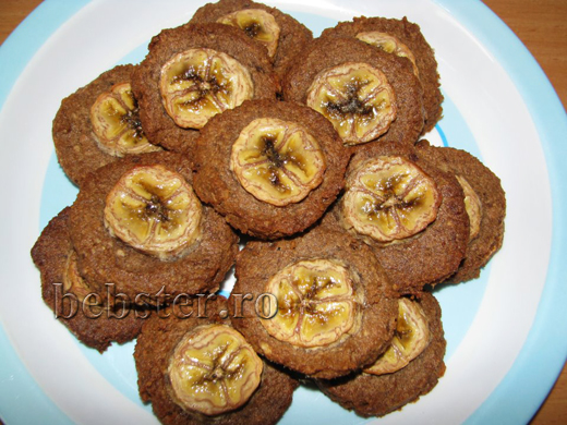 biscuiti ciufuliti cu banane si carob