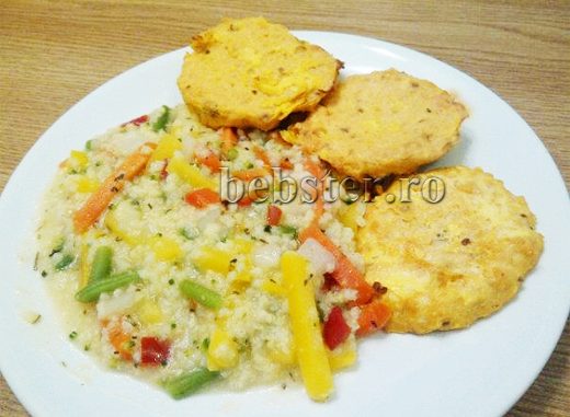 chiftelute somon pilaf mei